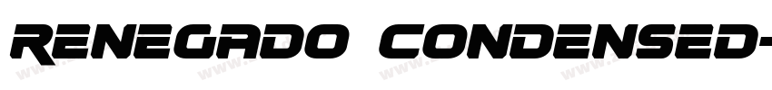 Renegado Condensed字体转换